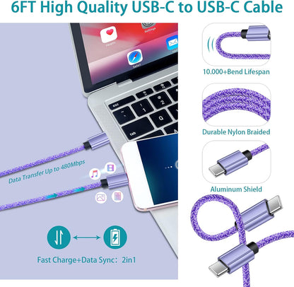 30W USB C Fast Charging Car Charger for Samsung Galaxy and iPhone Models