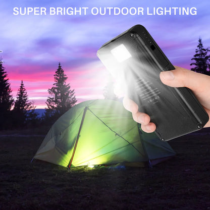 High-Capacity 30,000mAh Portable Solar Charger for iPhone and Android with Four Solar Panels and Integrated Compass