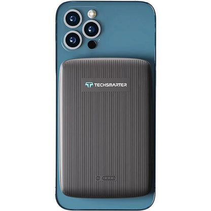 Magnetic 10,000mAh Wireless Power Bank with 18W USB-C PD Portable Charger, Compatible with iPhone 14, 13, and 12